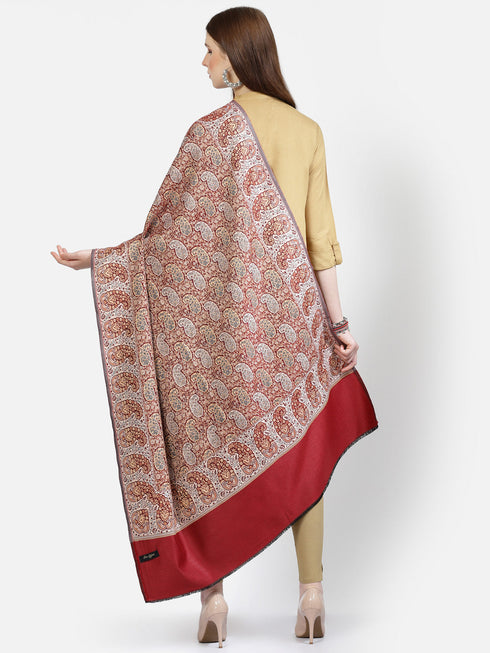 Women's Paisley Jamawar Acrylic Wool Shawl
